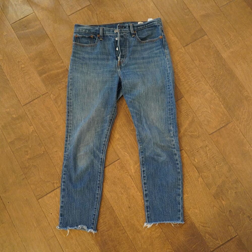Levis Womens Jeans Blue W30 L28 White Oak Tapered High Rise‎ Cone Denim